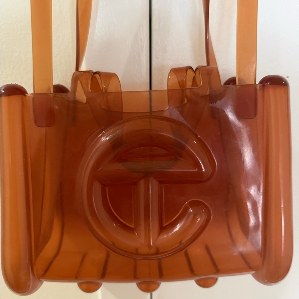 Telfar Translucent Amber-Brown Logo Crossbody - Picture 2 of 5